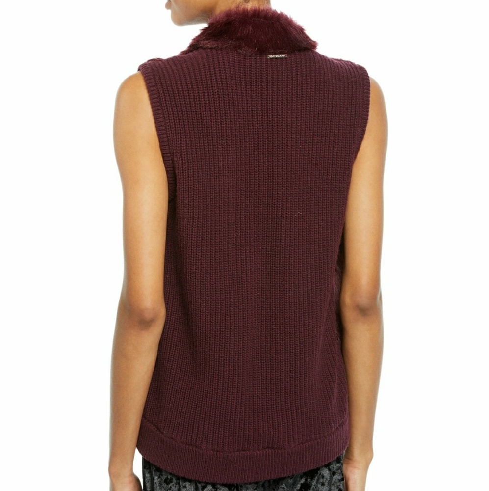🆕 MICHAEL KORS | Sweater, Faux Fur Vest - Picture 2 of 8